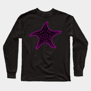 Starfish (pink/black) Long Sleeve T-Shirt